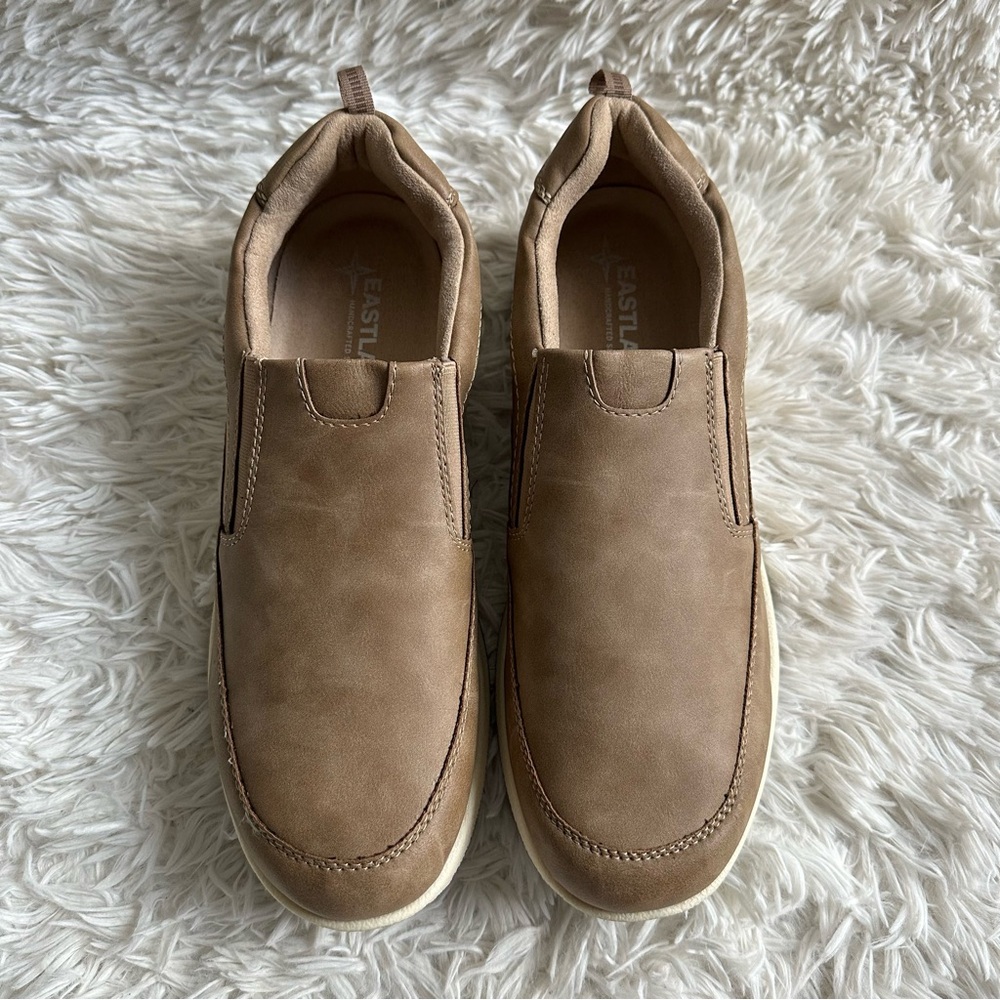 Eastland Mens Spencer Slip On Shoes Light Tan New In Box Size 13 - Picture 2 of 9